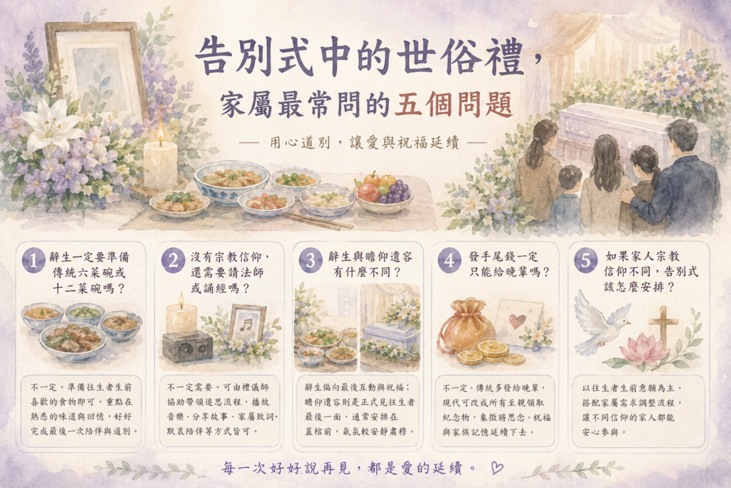 現代告別式中的「辭生」與「發手尾錢」：一定要做嗎？其實，比起形式，更重要的是好好說再見 1